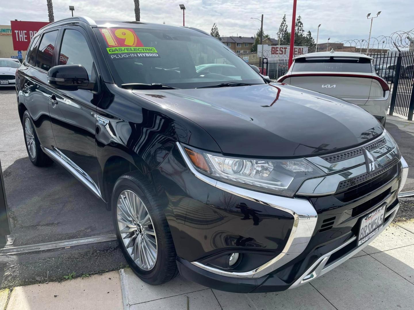 2019 RUBY BLACK /BLACK Mitsubishi Outlander PHEV (JA4J24A51KZ) , located at 744 E Miner Ave, Stockton, CA, 95202, (209) 944-5770, 37.956863, -121.282082 - PLUS TAXES AND FEES - Photo#0